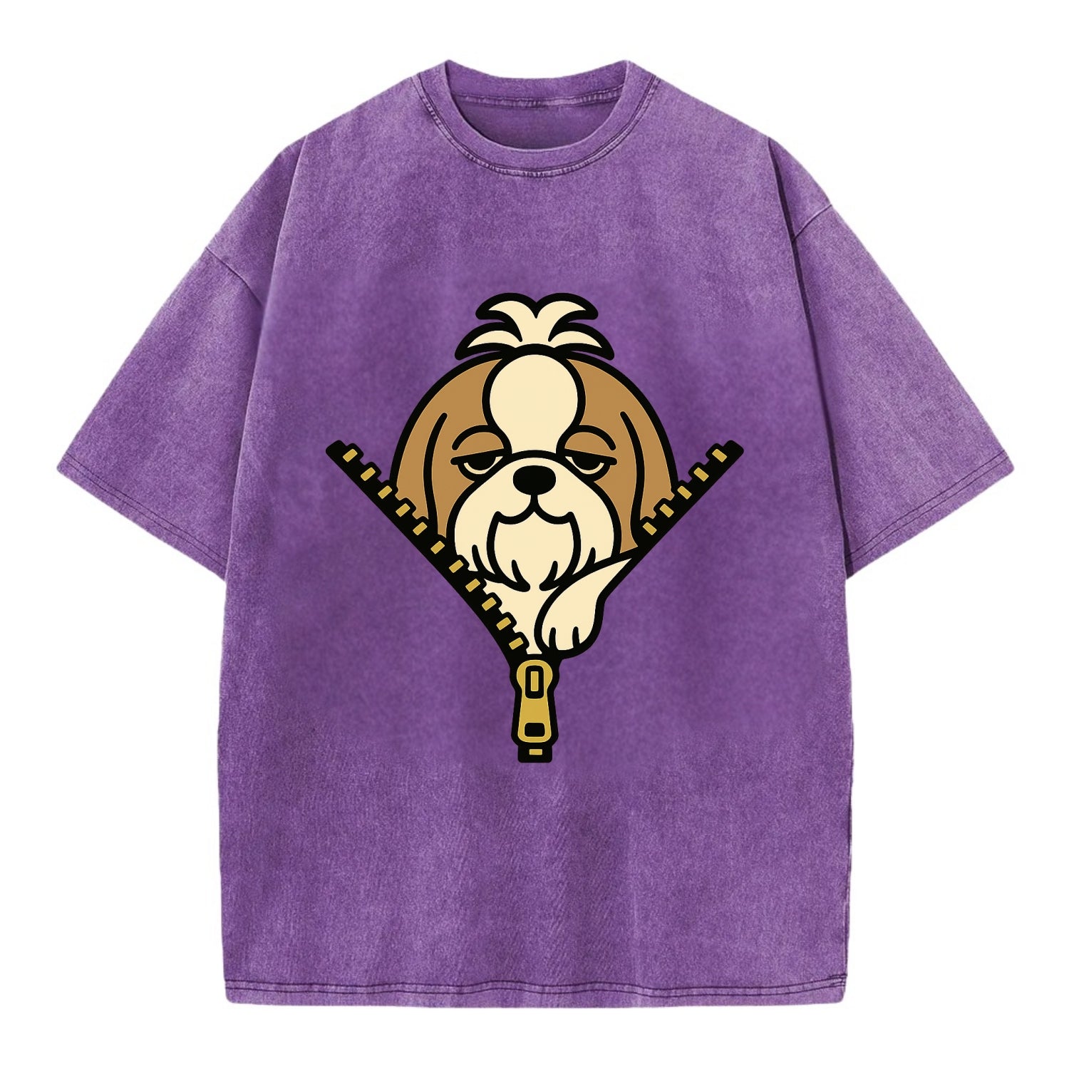 Shih Tzu - Vintage T-shirt - Purple