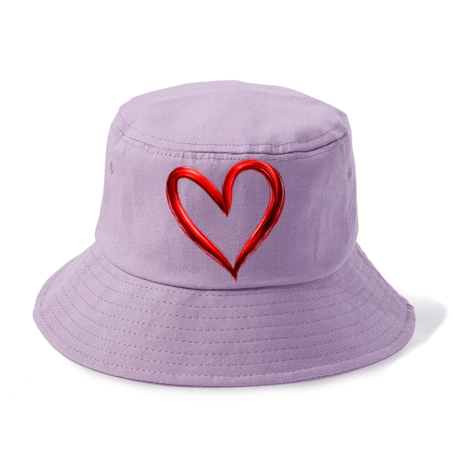 Love Heart - Bucket Hat - Purple