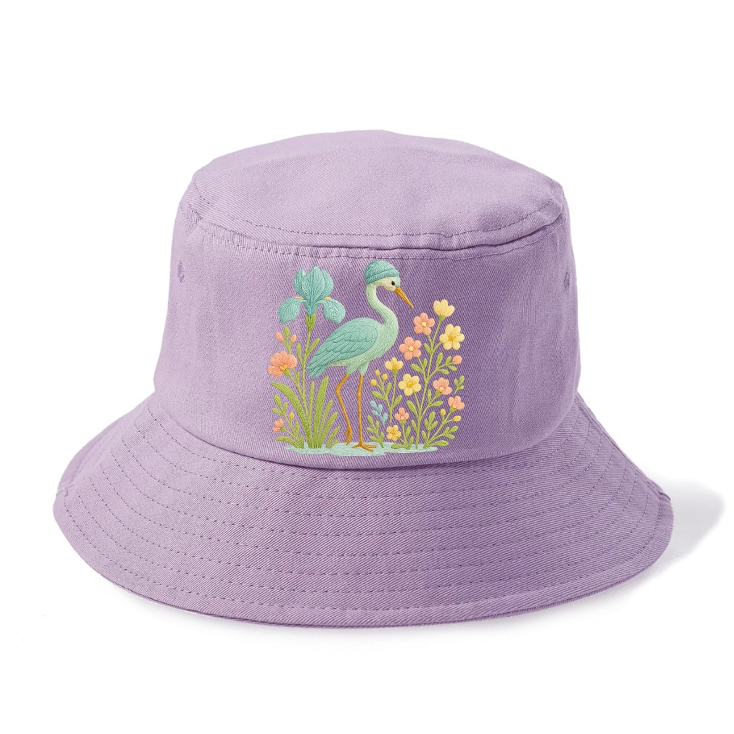 Mint Crane - Bucket Hat - Purple