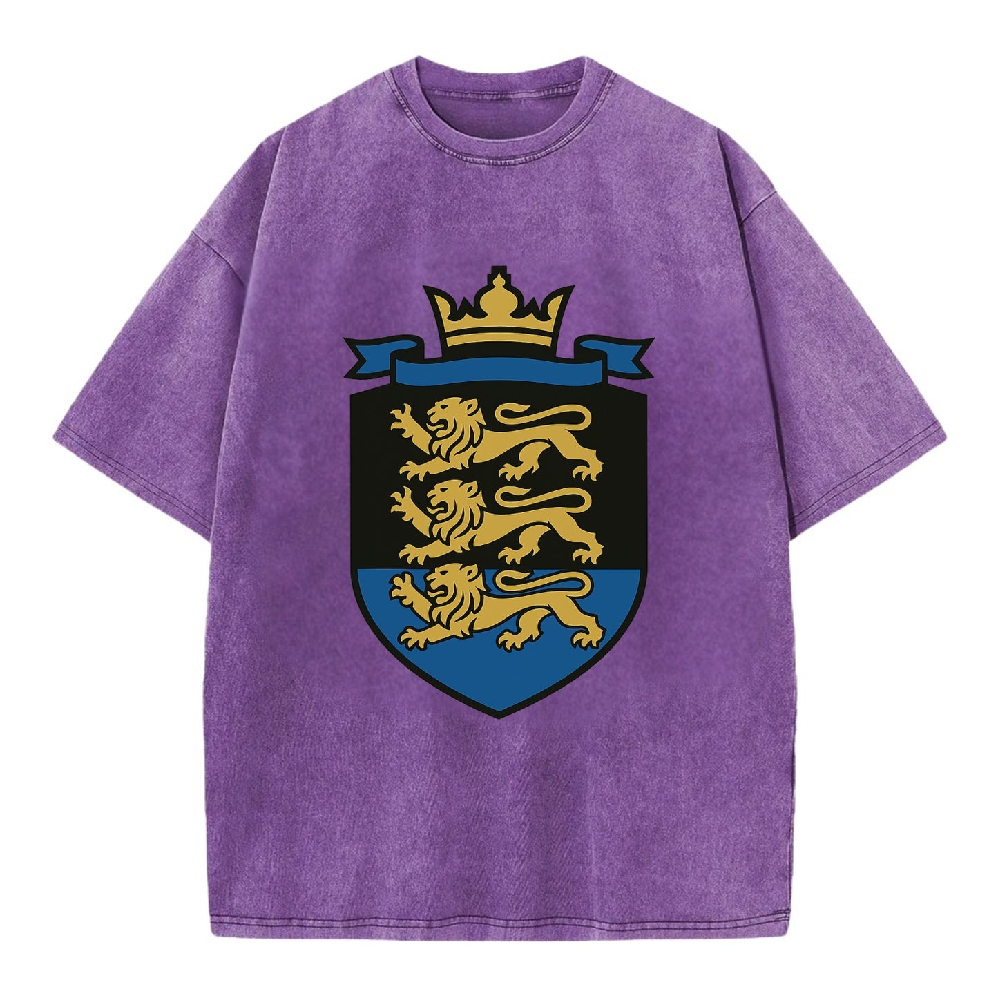 Estonia Royal Logo  - Vintage T-shirt - Purple