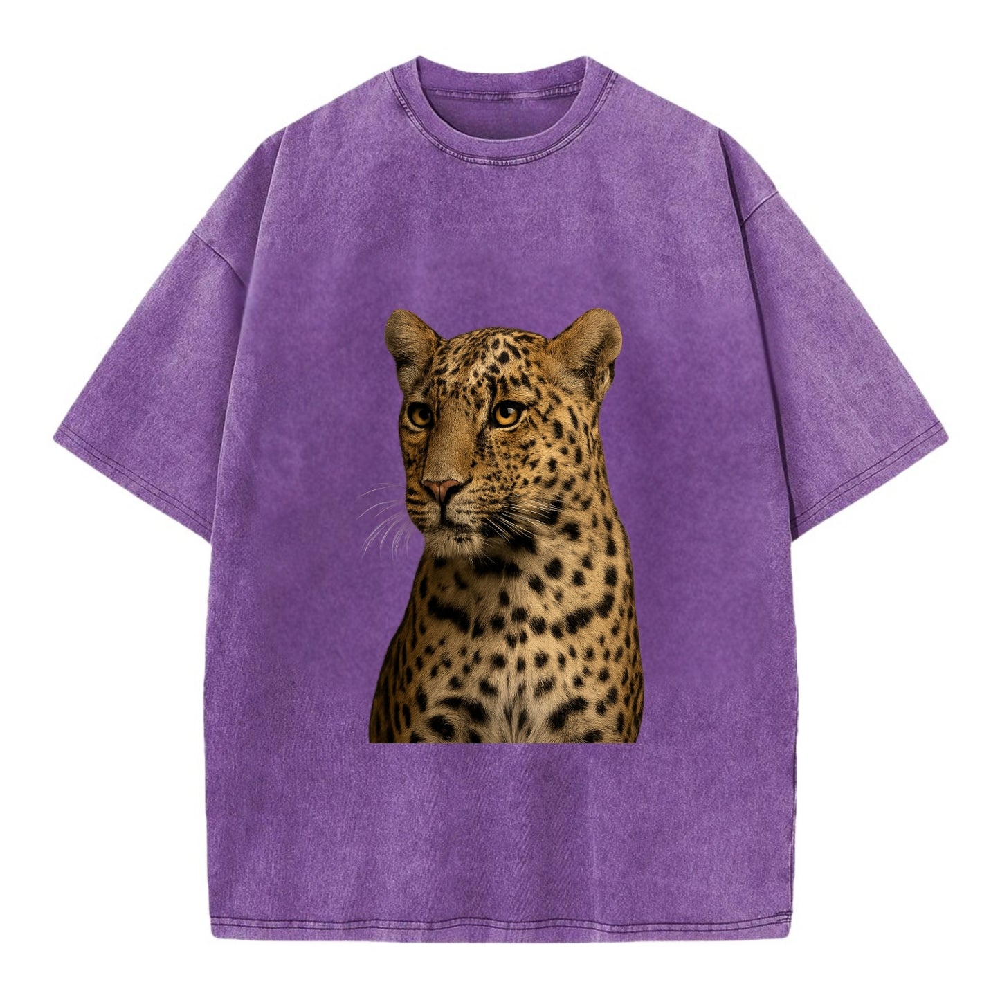 Leopard  - Vintage T-shirt - Purple