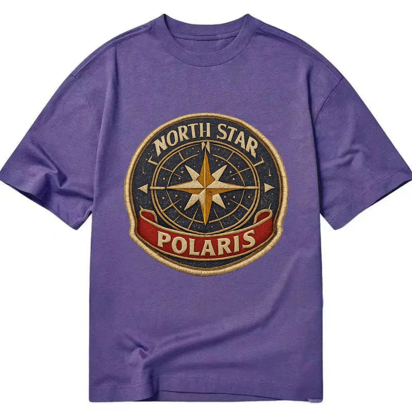 NORTH STAR POLARIS - guiding star in gold and white , navigation - Classic T-shirt - Purple