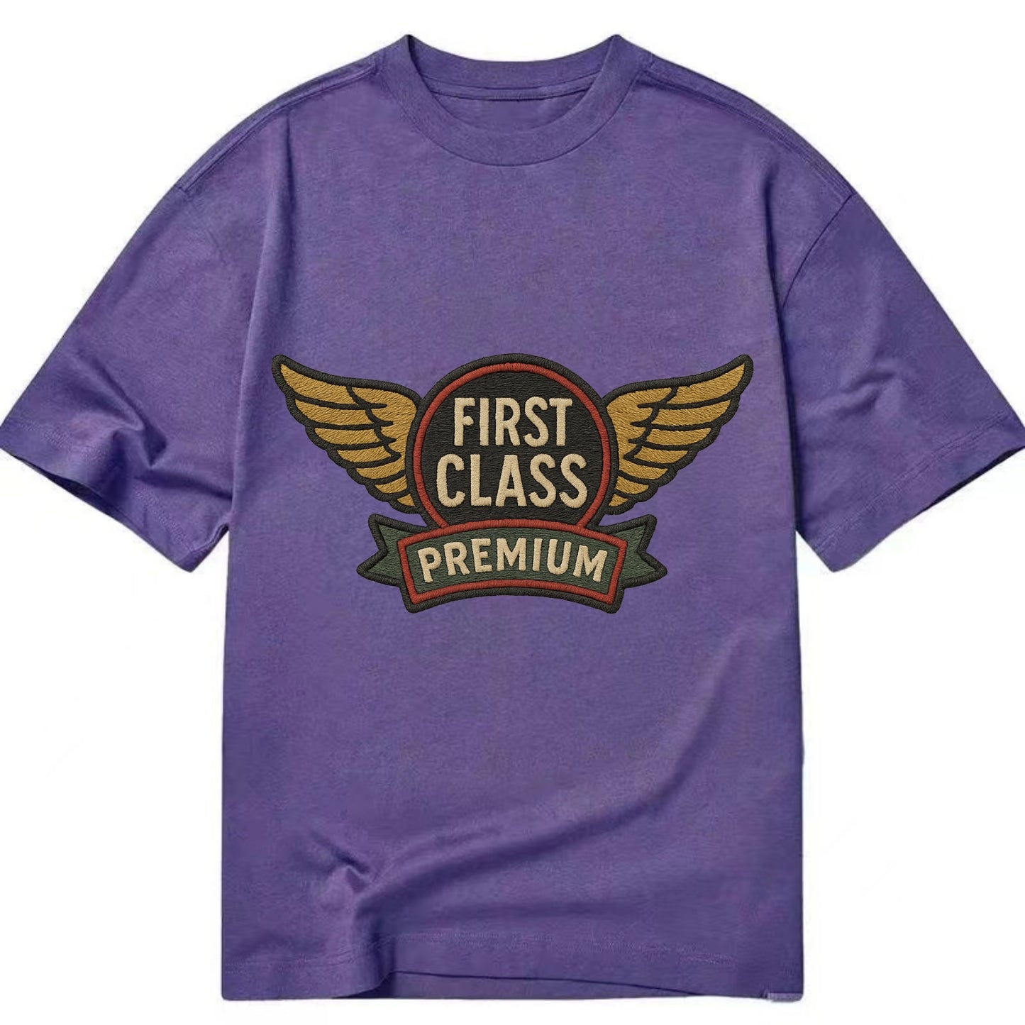 First Class Emblem  - Classic T-shirt - Purple