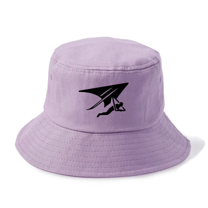 Hang glider soaring - Bucket Hat - Purple