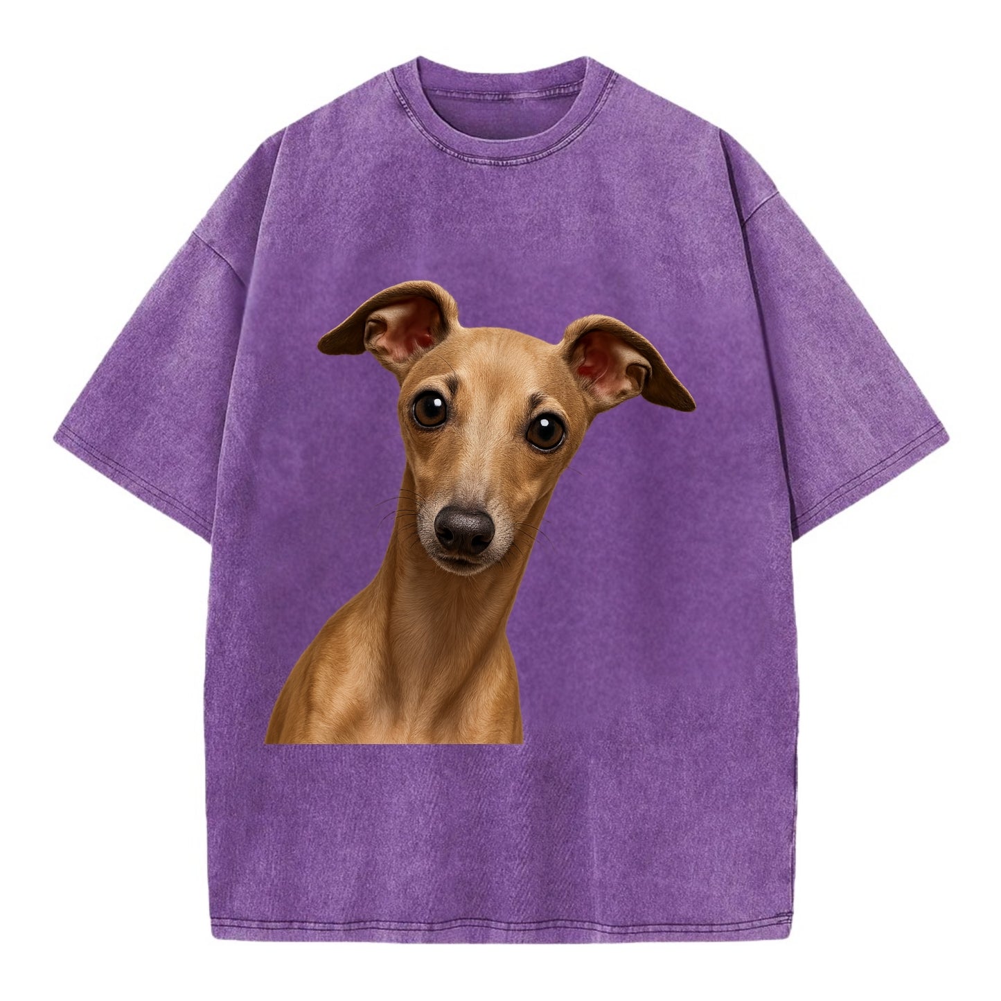 Italian Greyhound  - Vintage T-shirt - Purple
