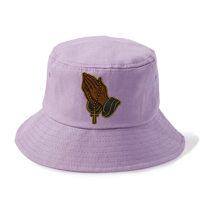 Praying Hands  - Bucket Hat - Purple