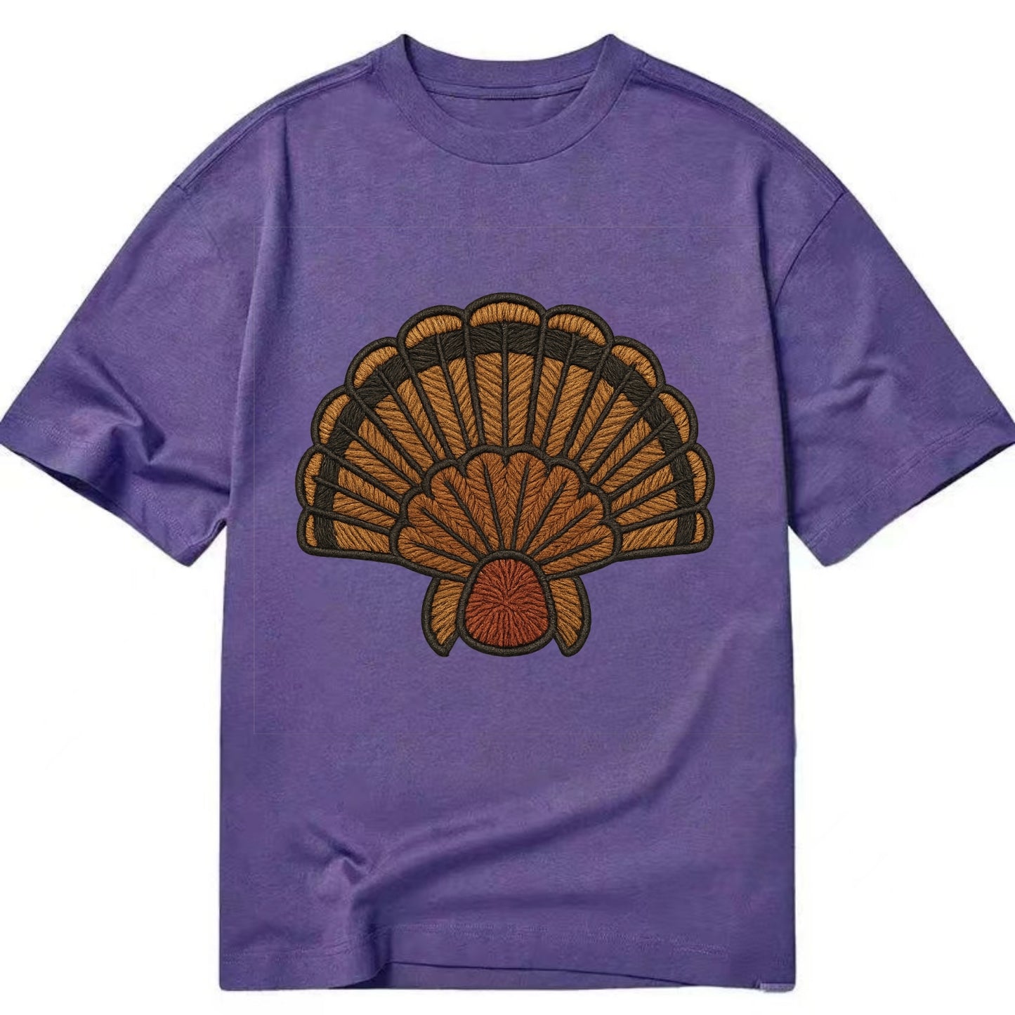 Turkey Feather  - Classic T-shirt - Purple