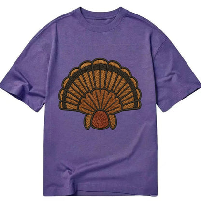Turkey Feather  - Classic T-shirt - Purple