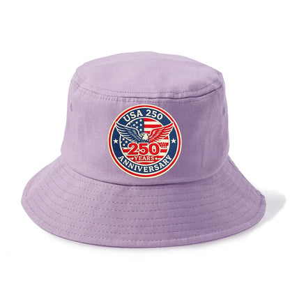 Usa 250th Anniversary Eagle - Bucket Hat - Purple