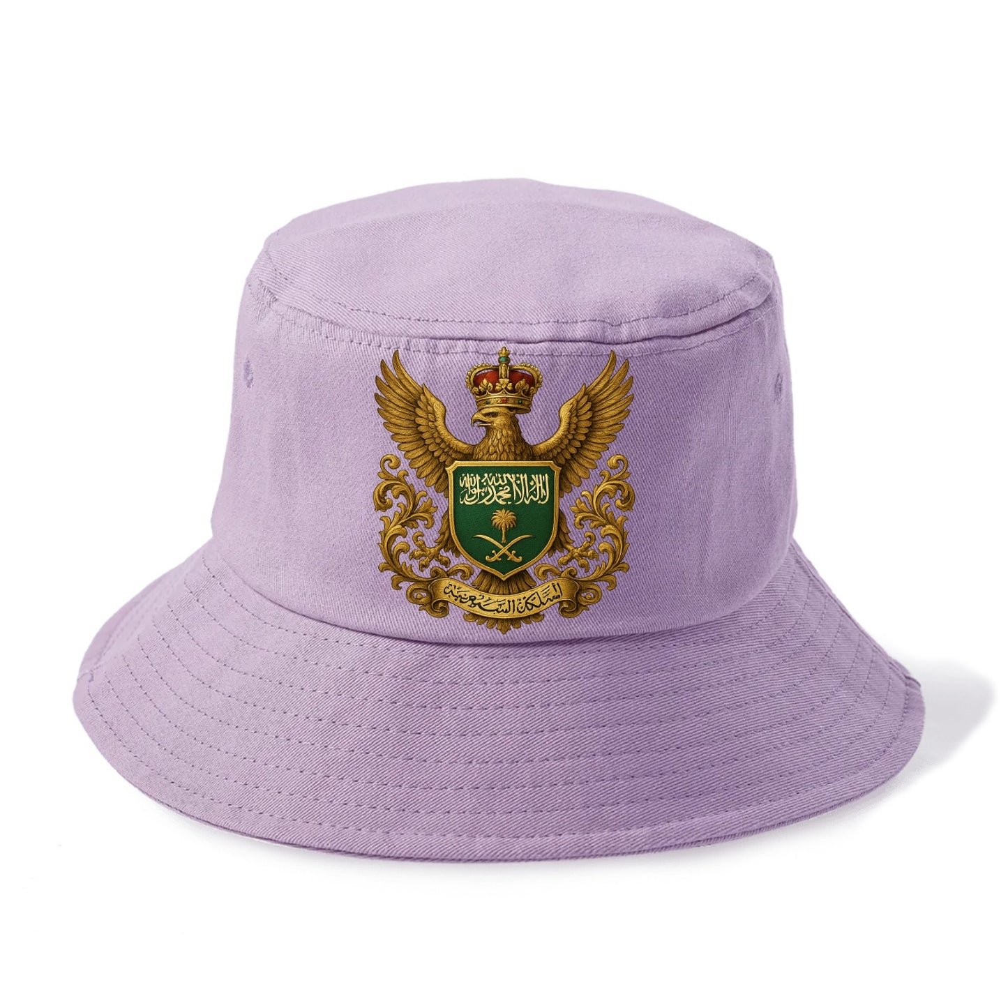 Saudi Arabia Heritage Badge  - Bucket Hat - Purple