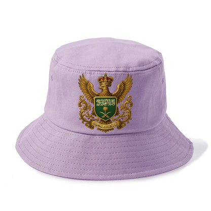 Saudi Arabia Heritage Badge  - Bucket Hat - Purple
