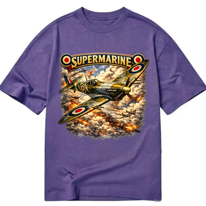 Supermarine Spitfire - Classic T-shirt - Purple
