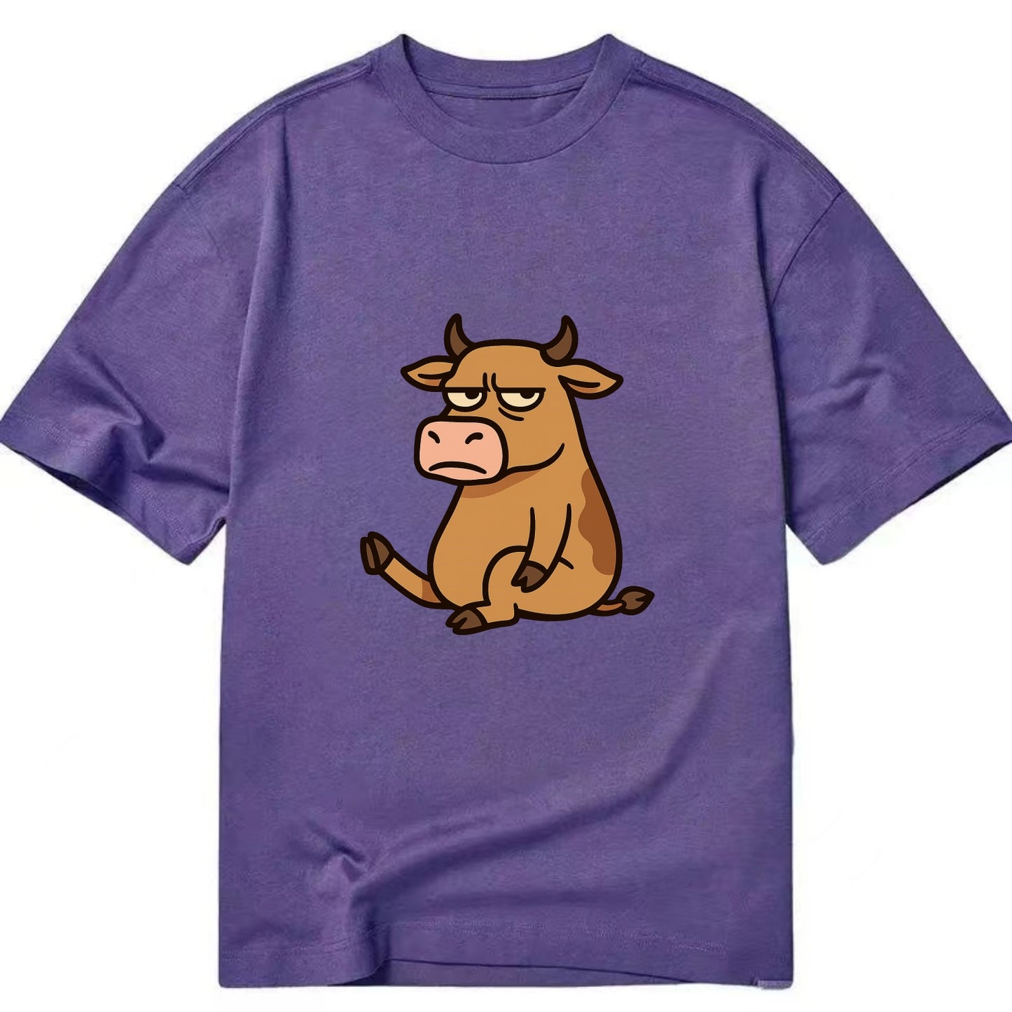 The Cow Judging Silently - Classic T-shirt - Purple