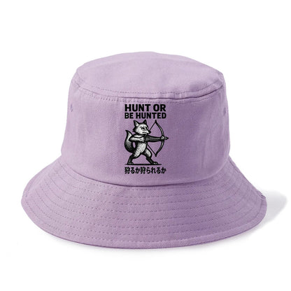 Hunt or Be Hunted - Fox drawing bow and Bucket Hat - Purple
