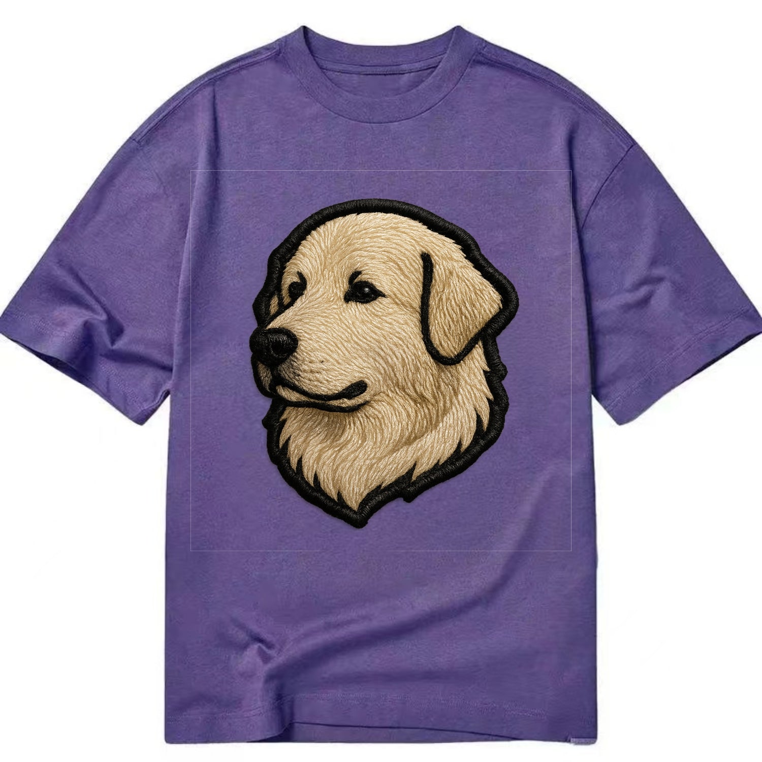 Great Pyrenees - Trendy fluffy giant des - Classic T-shirt - Purple