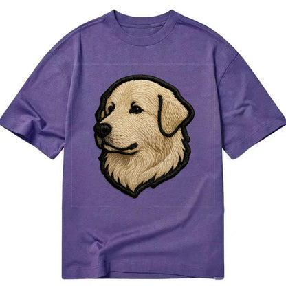 Great Pyrenees - Trendy fluffy giant des - Classic T-shirt - Purple