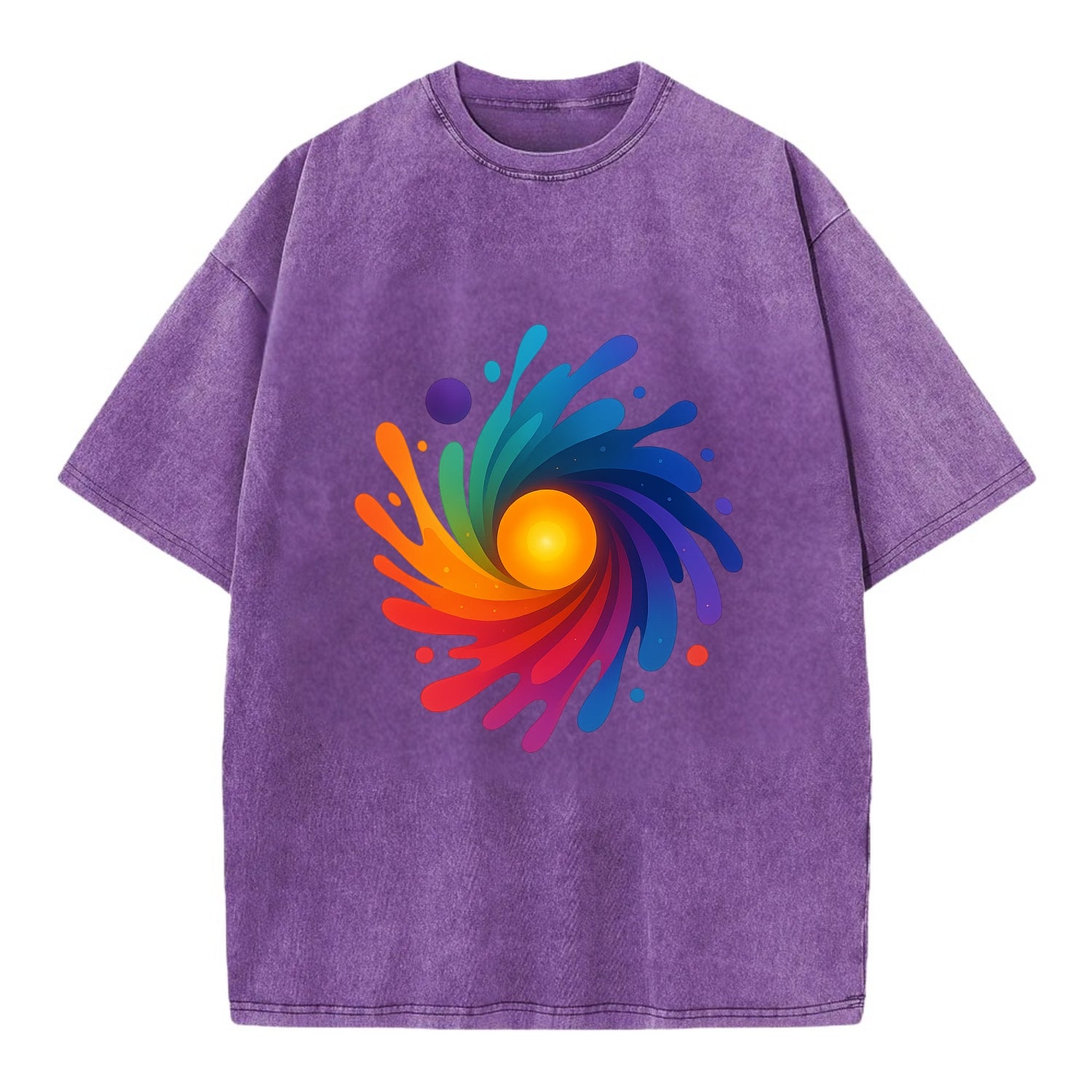 Big Bang Palette - Explosion of paint co - Vintage T-shirt - Purple