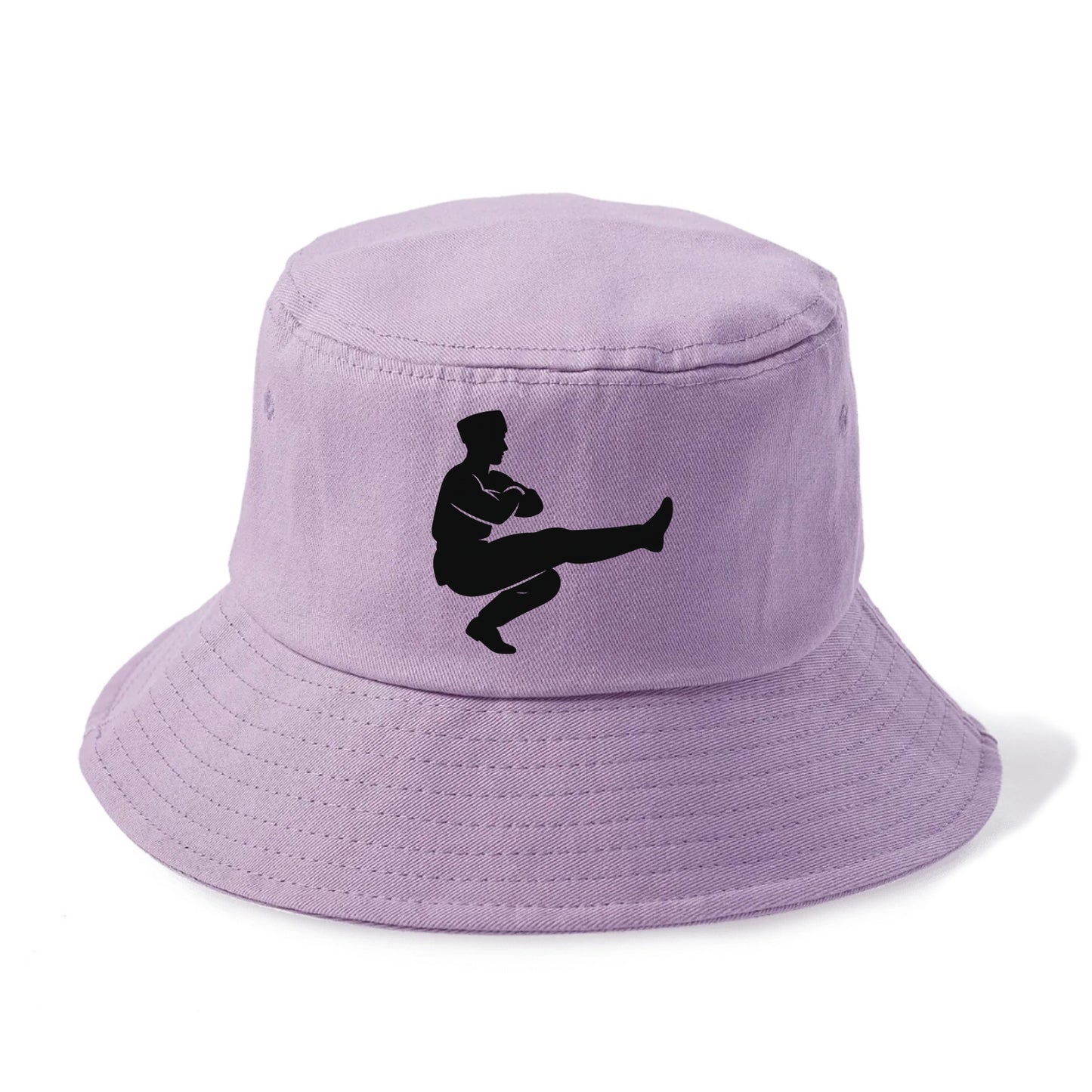 Russian Cossack dancer squat kick - Bucket Hat - Purple