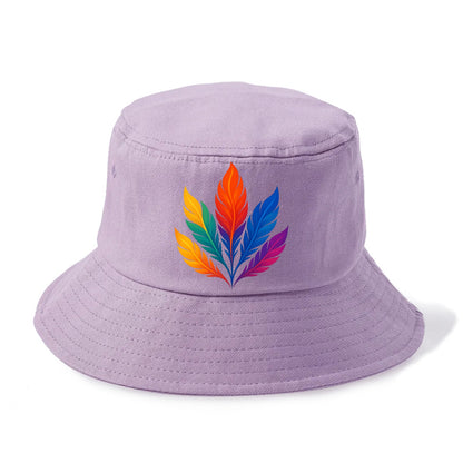 Phoenix Feathers - Each feather a differ - Bucket Hat - Purple