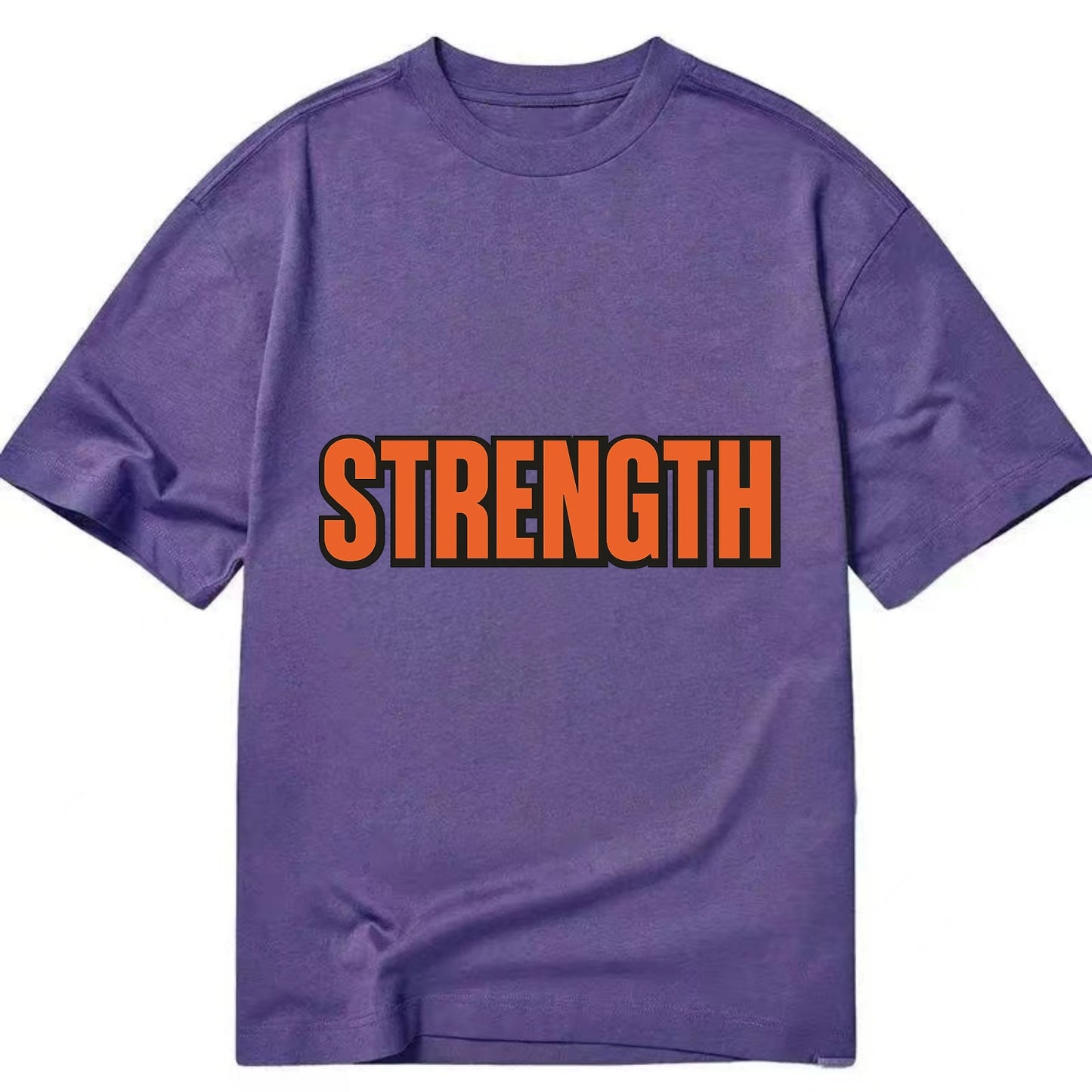 Bold typography design - "STRENGTH" - inner power, resilience, fortitude - Classic T-shirt - Purple