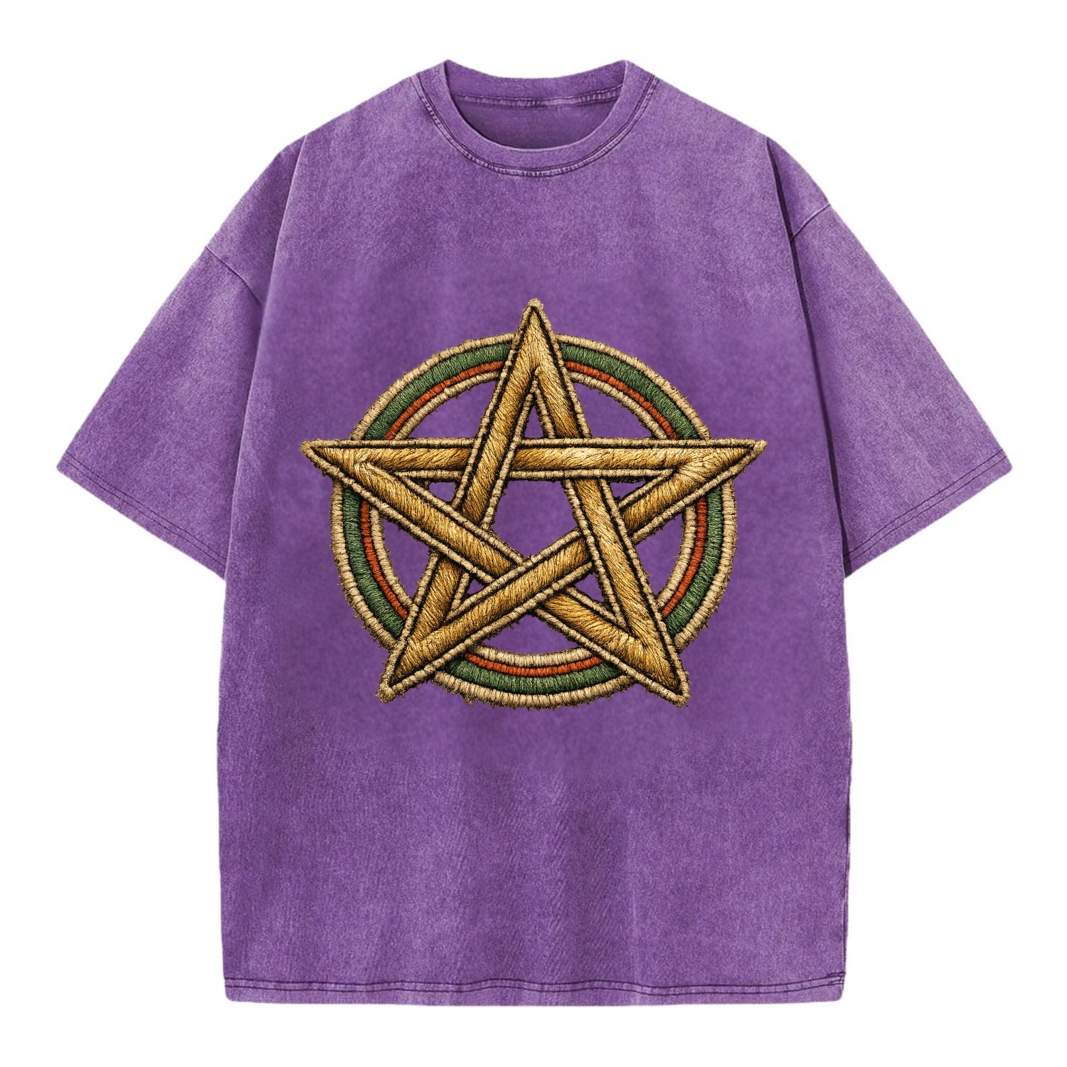 Pentacle Knot - Vintage T-shirt - Purple