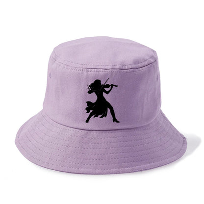 Violinist performing dramatic pose - Bucket Hat - Purple