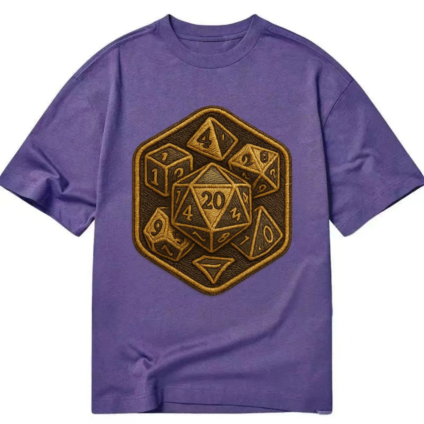 Dice set for tabletop gaming - RPG enthusiast - Classic T-shirt - Purple