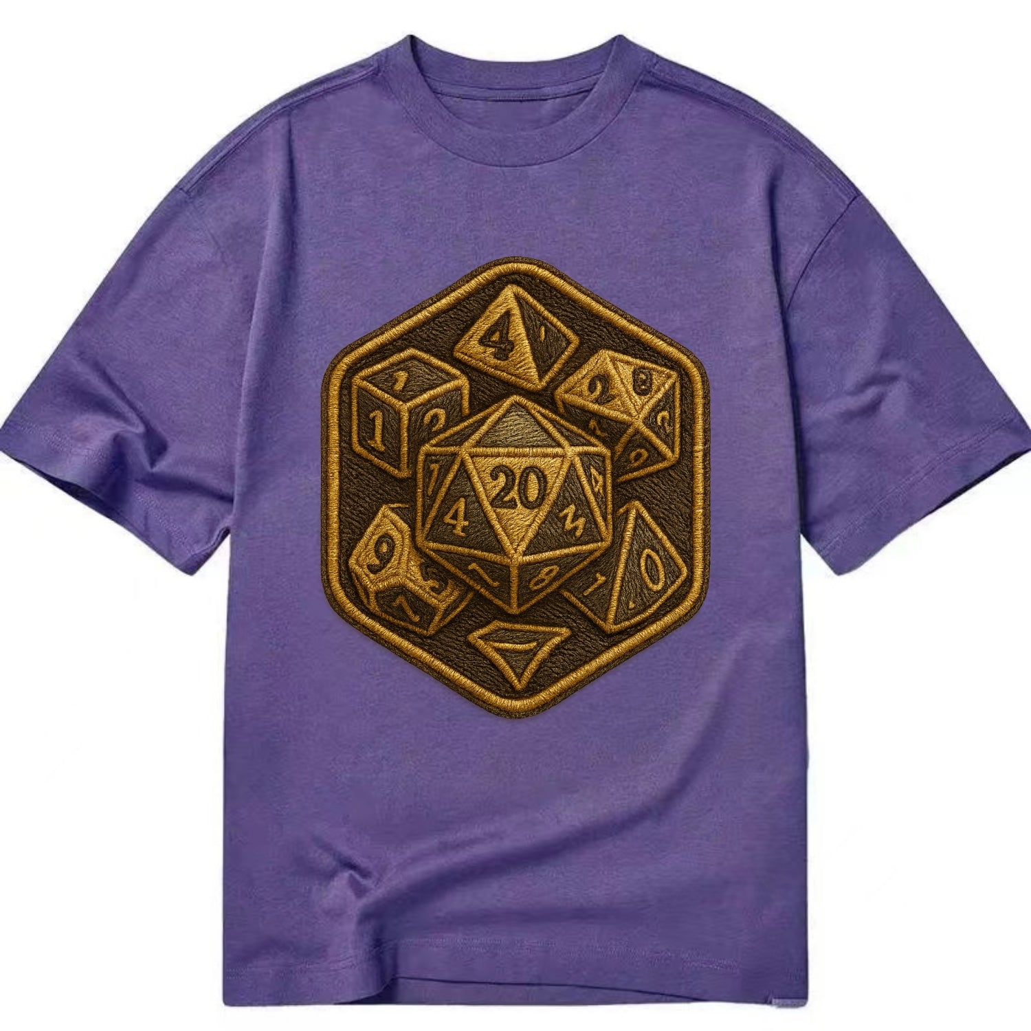 Dice set for tabletop gaming - RPG enthusiast - Classic T-shirt - Purple
