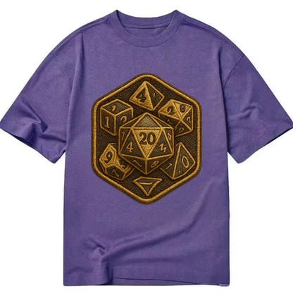 Dice set for tabletop gaming - RPG enthusiast - Classic T-shirt - Purple