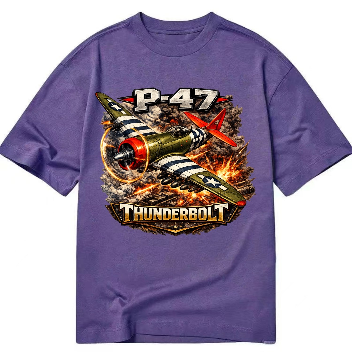P 47 Thunderbolt - Classic T-shirt - Purple