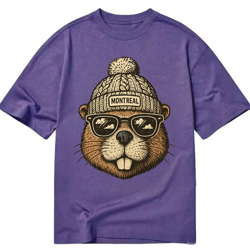 Montreal Beaver wearing Montreal beanie - Classic T-shirt