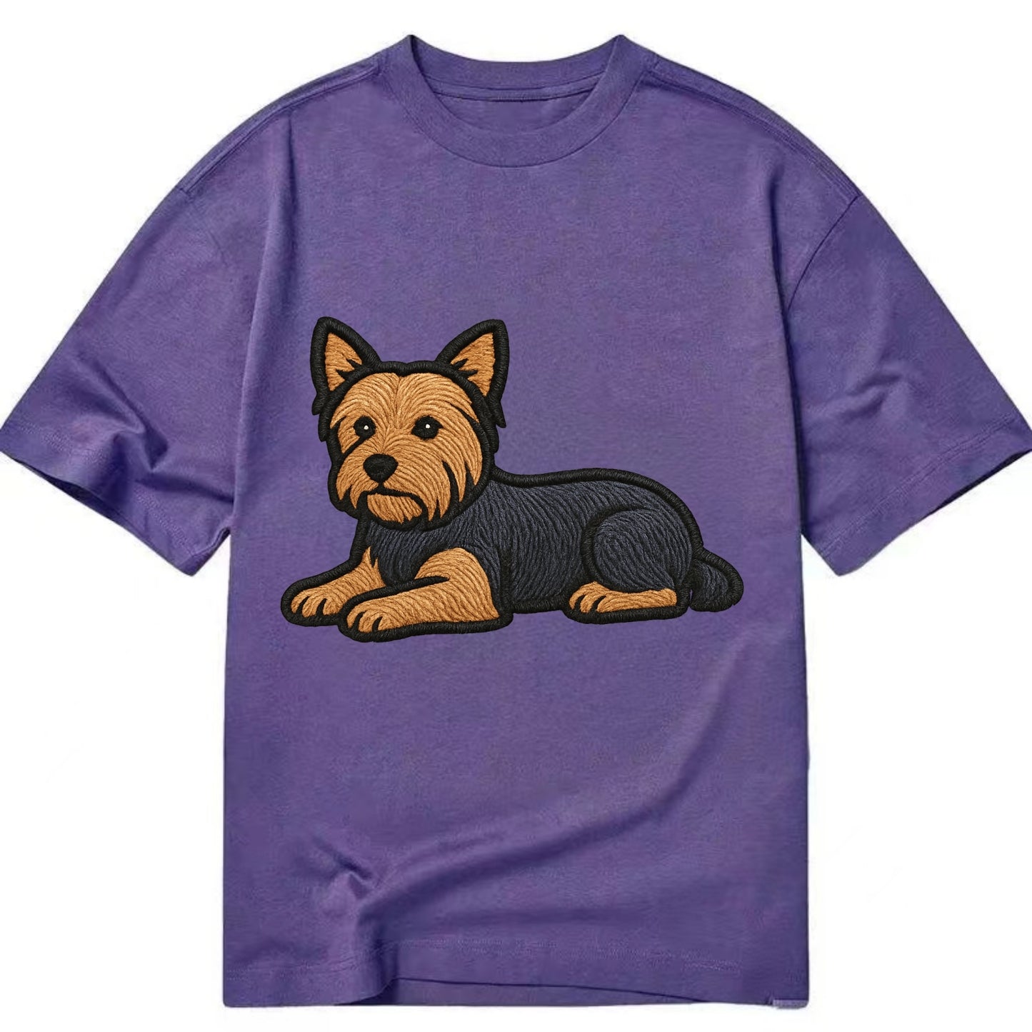 Yorkshire Terrier - Blue and tan relaxed Classic T-shirt - Purple