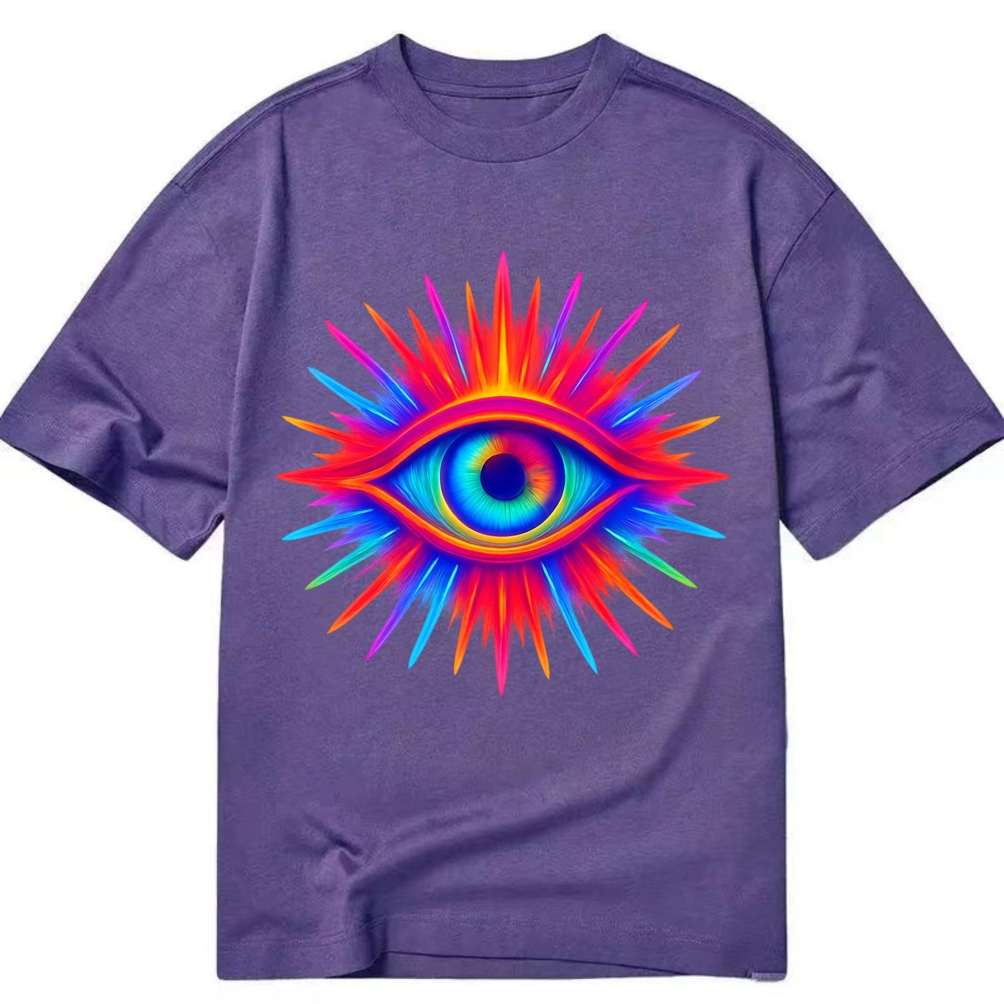 Rainbow Third Eye - Prismatic eye radiat Classic T-shirt - Purple