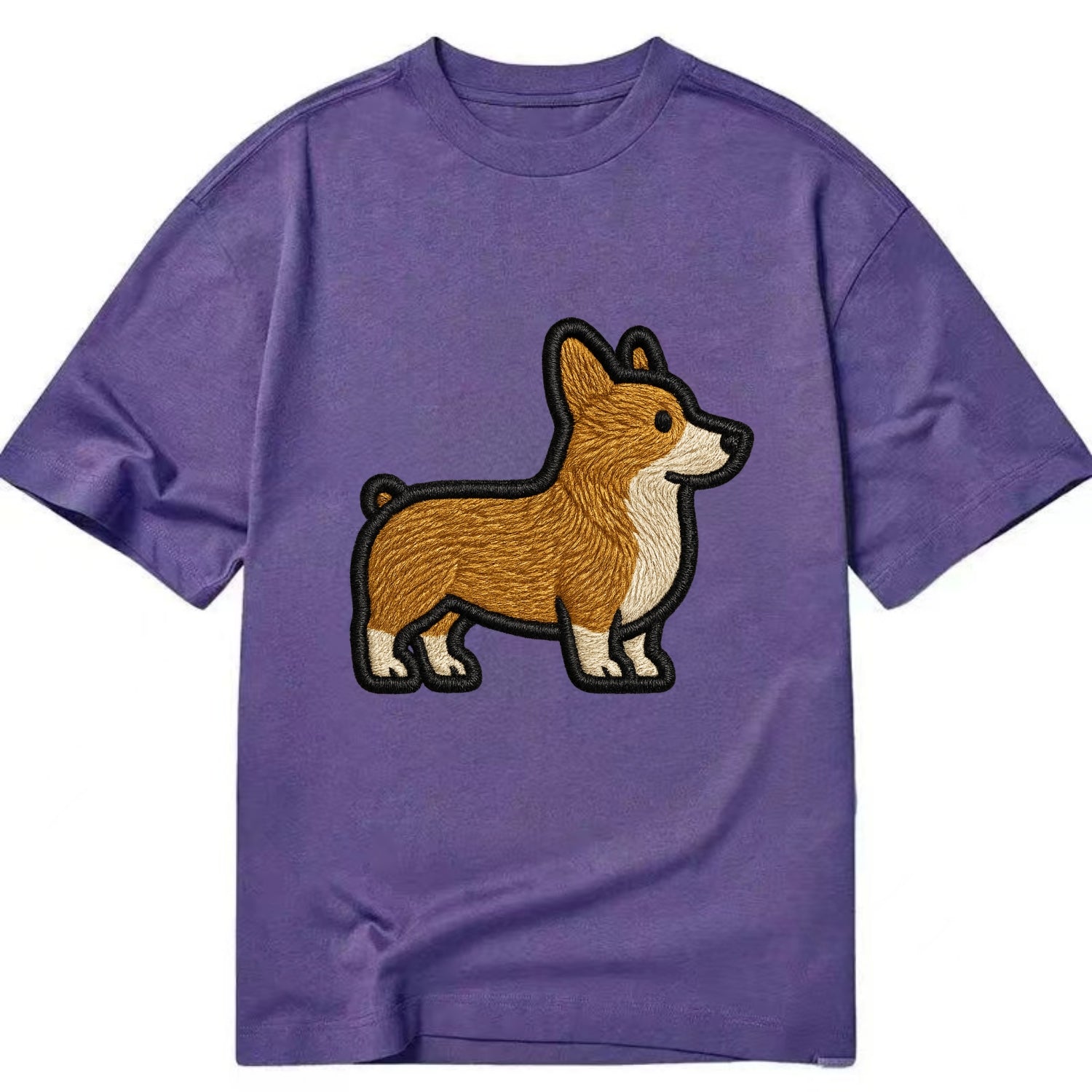 Pembroke Welsh Corgi - Trendy minimal sh - Classic T-shirt - Purple