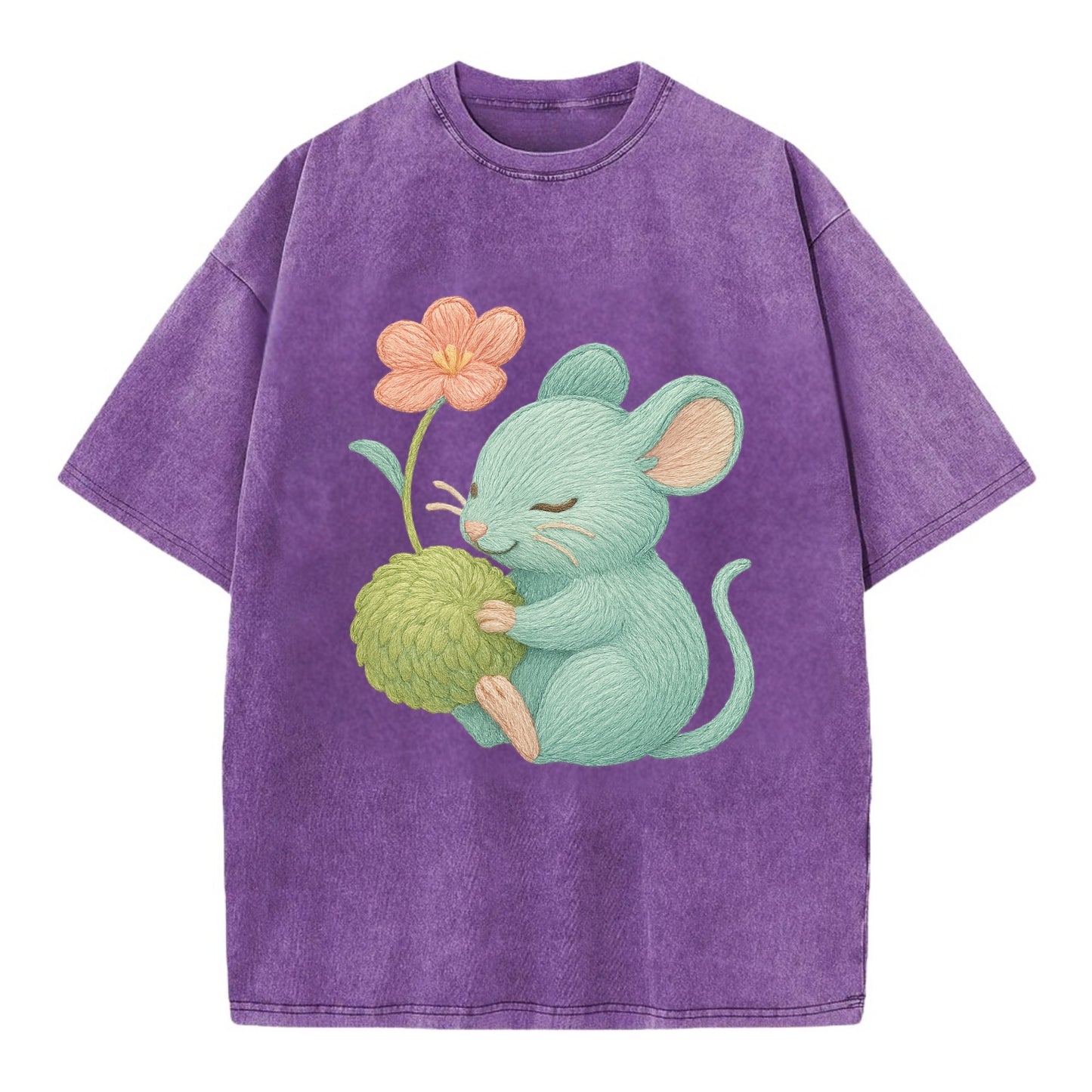 Mint Mouse - Vintage T-shirt - Purple