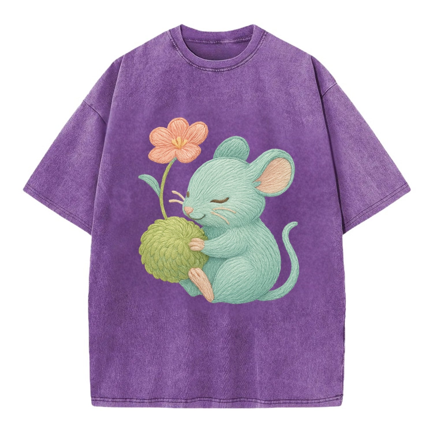 Mint Mouse - Vintage T-shirt - Purple