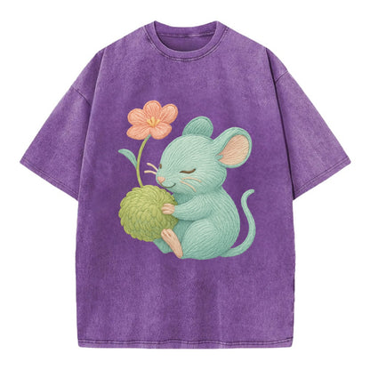 Mint Mouse - Vintage T-shirt - Purple