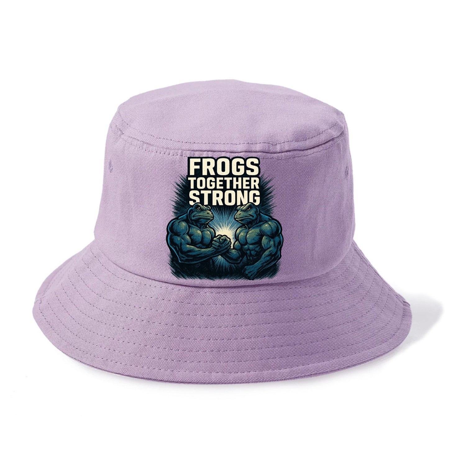 Frogs Together Strong 4 - Bucket Hat - Purple