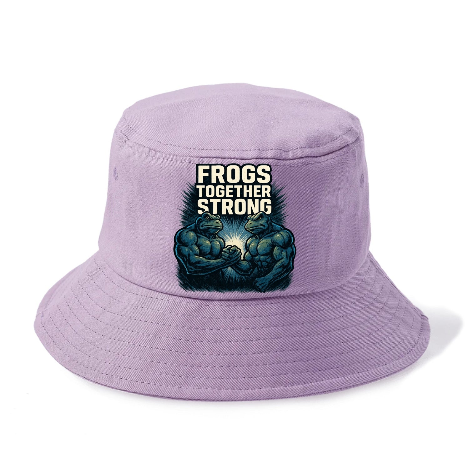 Frogs Together Strong 4 - Bucket Hat - Purple