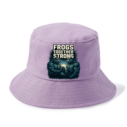 Frogs Together Strong 4 - Bucket Hat - Purple