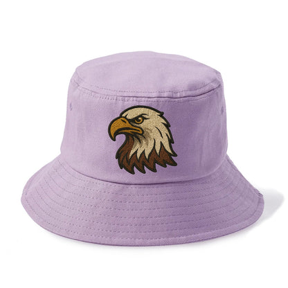 American Eagle Head  - Bucket Hat - Purple