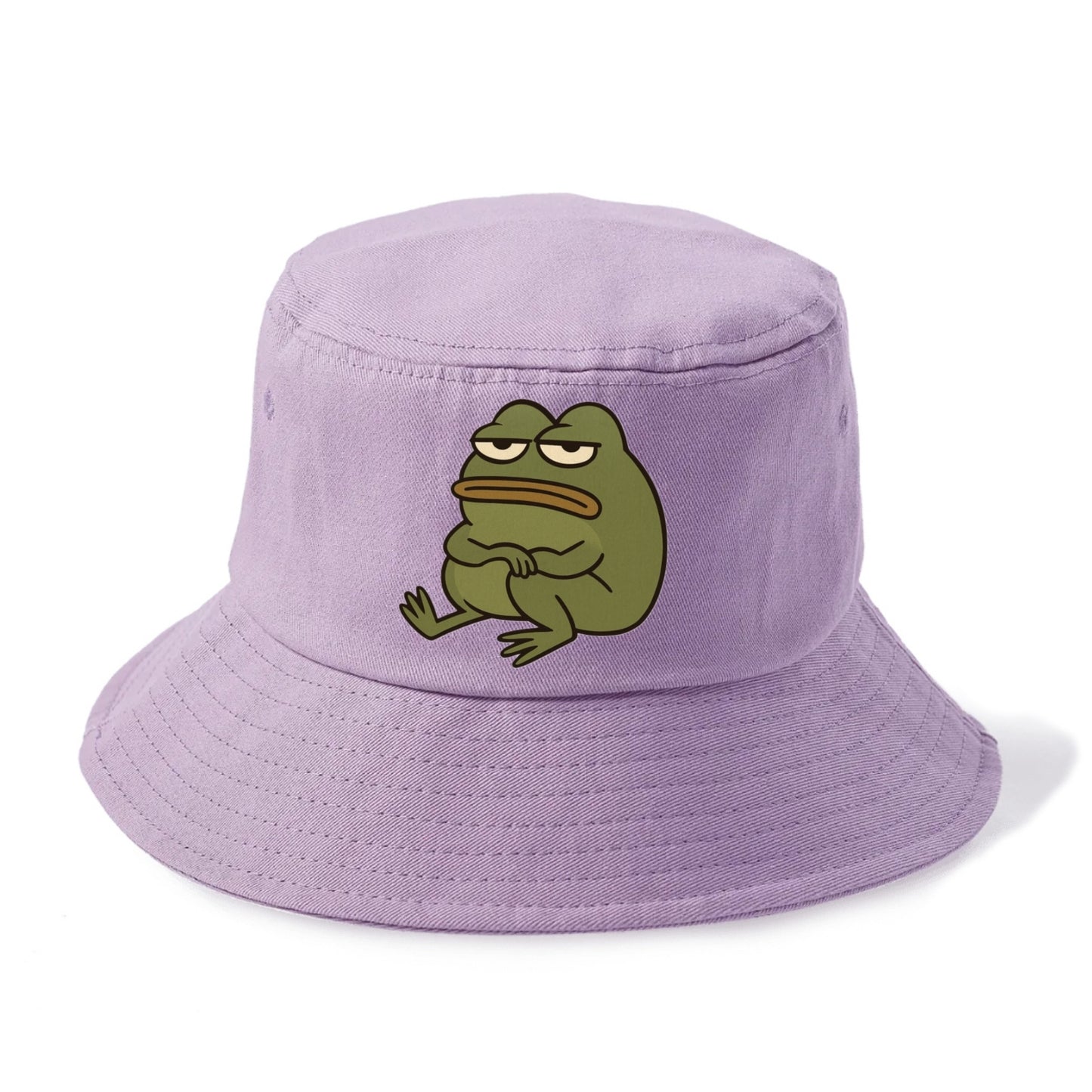 The Frog Judges Silently - Bucket Hat - Purple