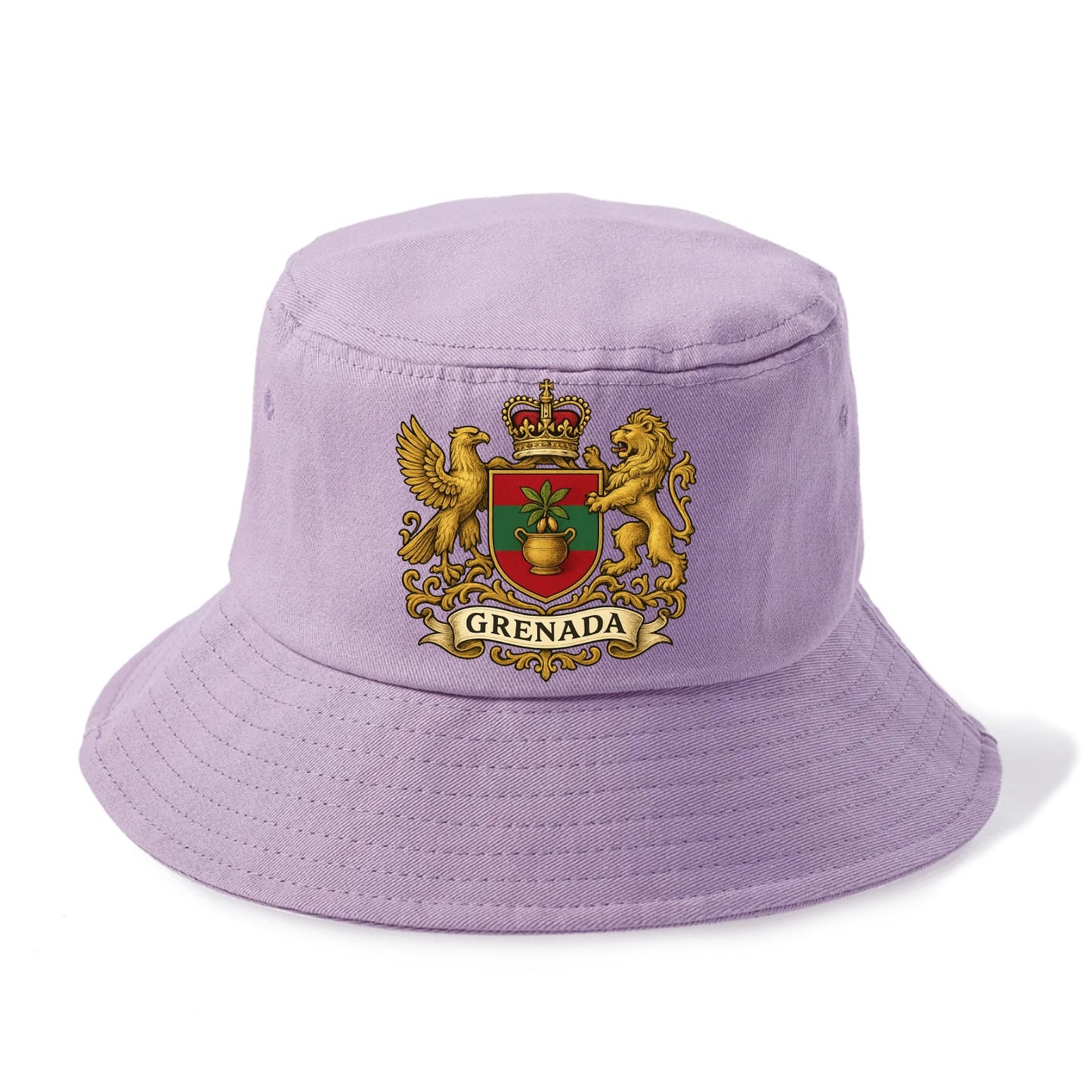 Grenada Heritage Badge  - Bucket Hat - Purple