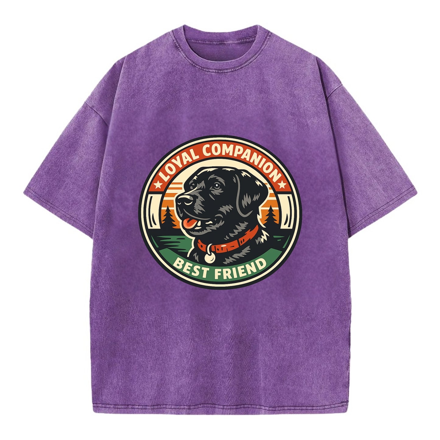 Noble Companion Emblem - Vintage T-shirt - Purple