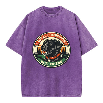 Noble Companion Emblem - Vintage T-shirt - Purple