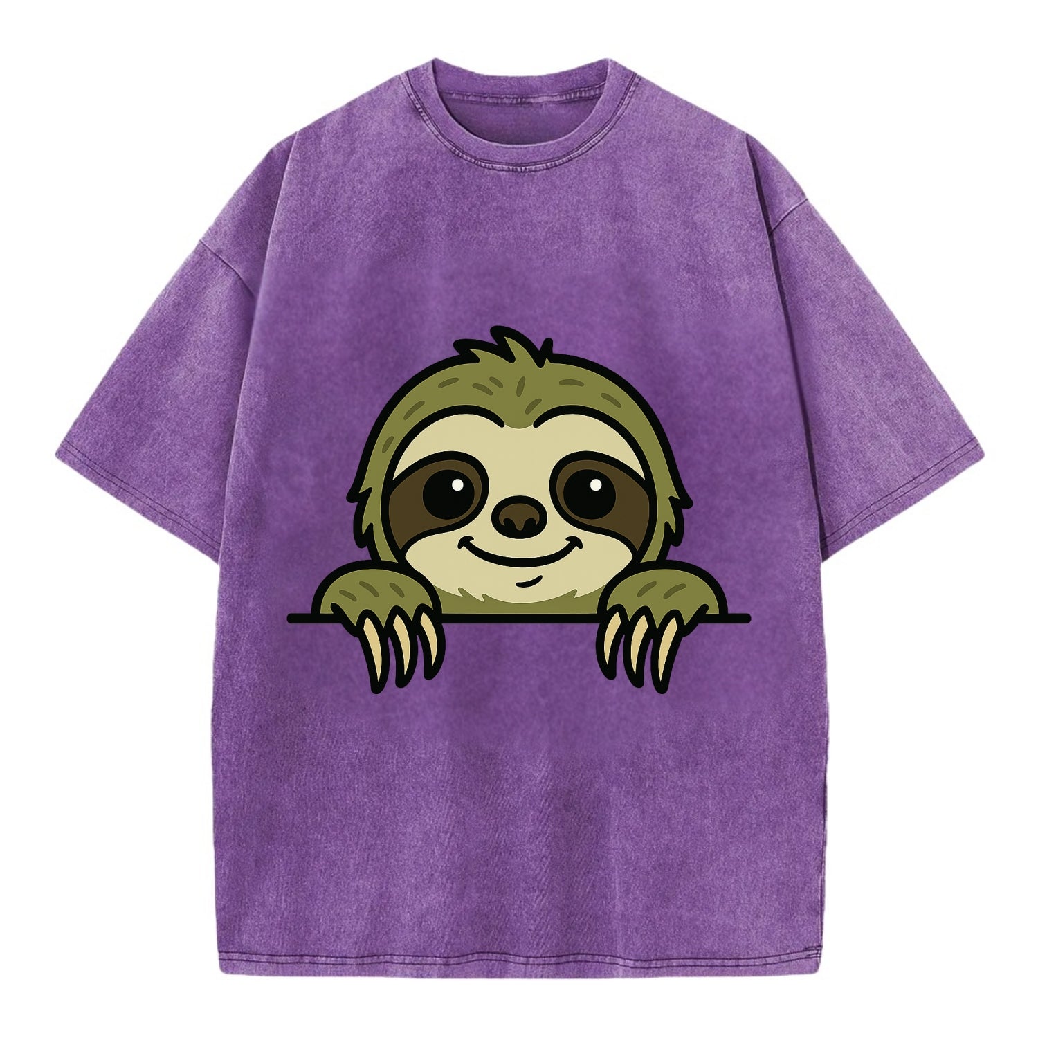 Sloth  - Vintage T-shirt - Purple