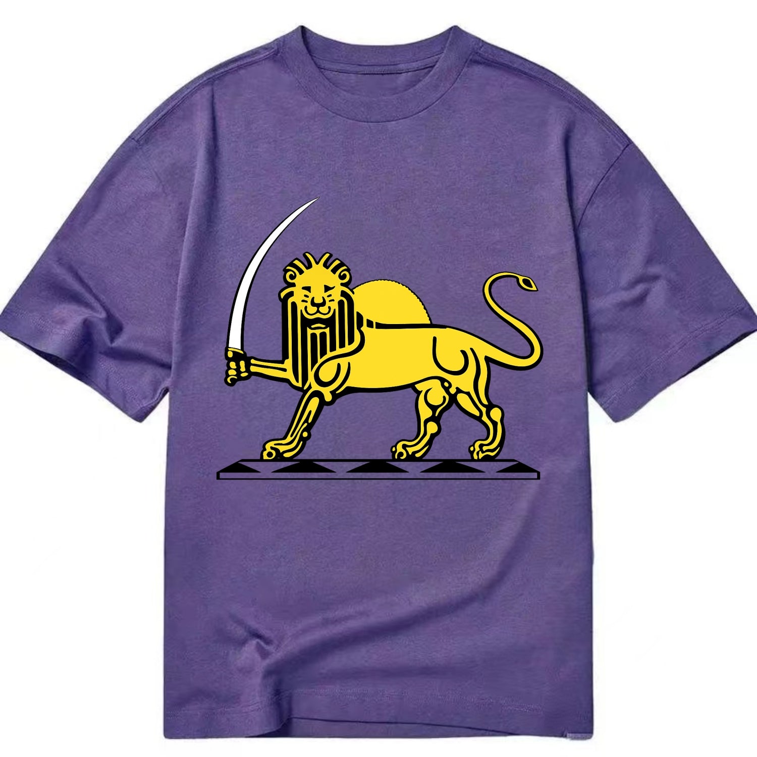 Lion Of The Rising Blade - Classic T-shirt - Purple