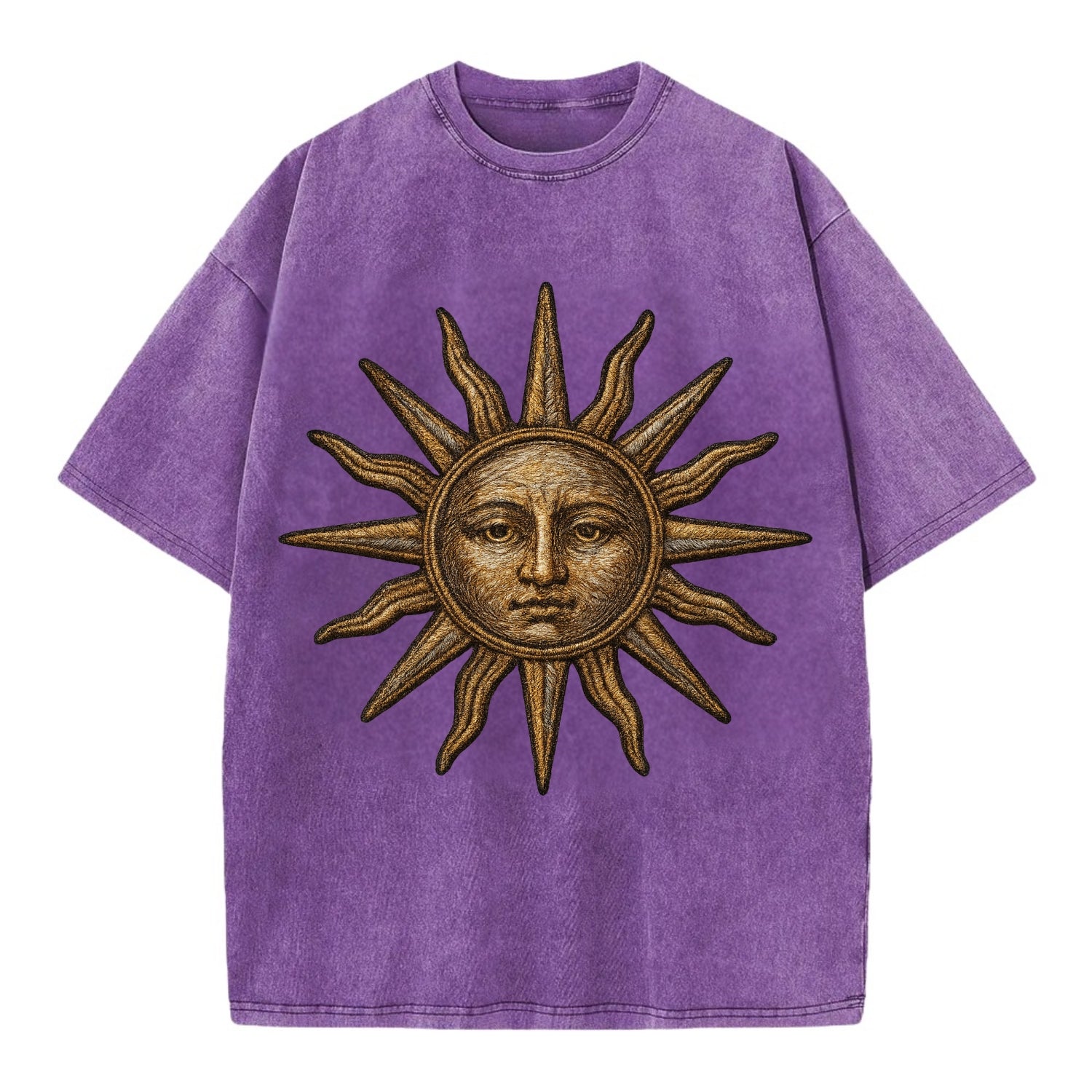 Sun Rays  - Vintage T-shirt - Purple