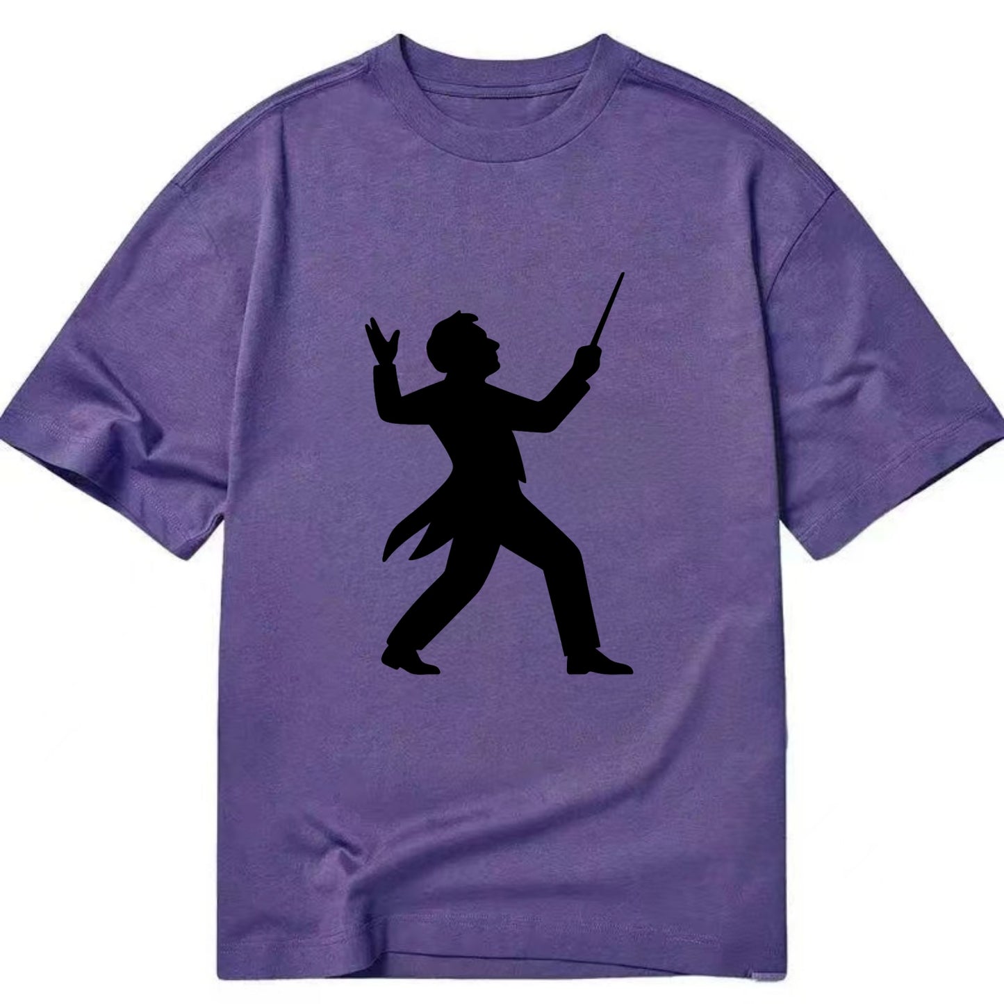 Conductor leading orchestra passionately - Classic T-shirt - Purple