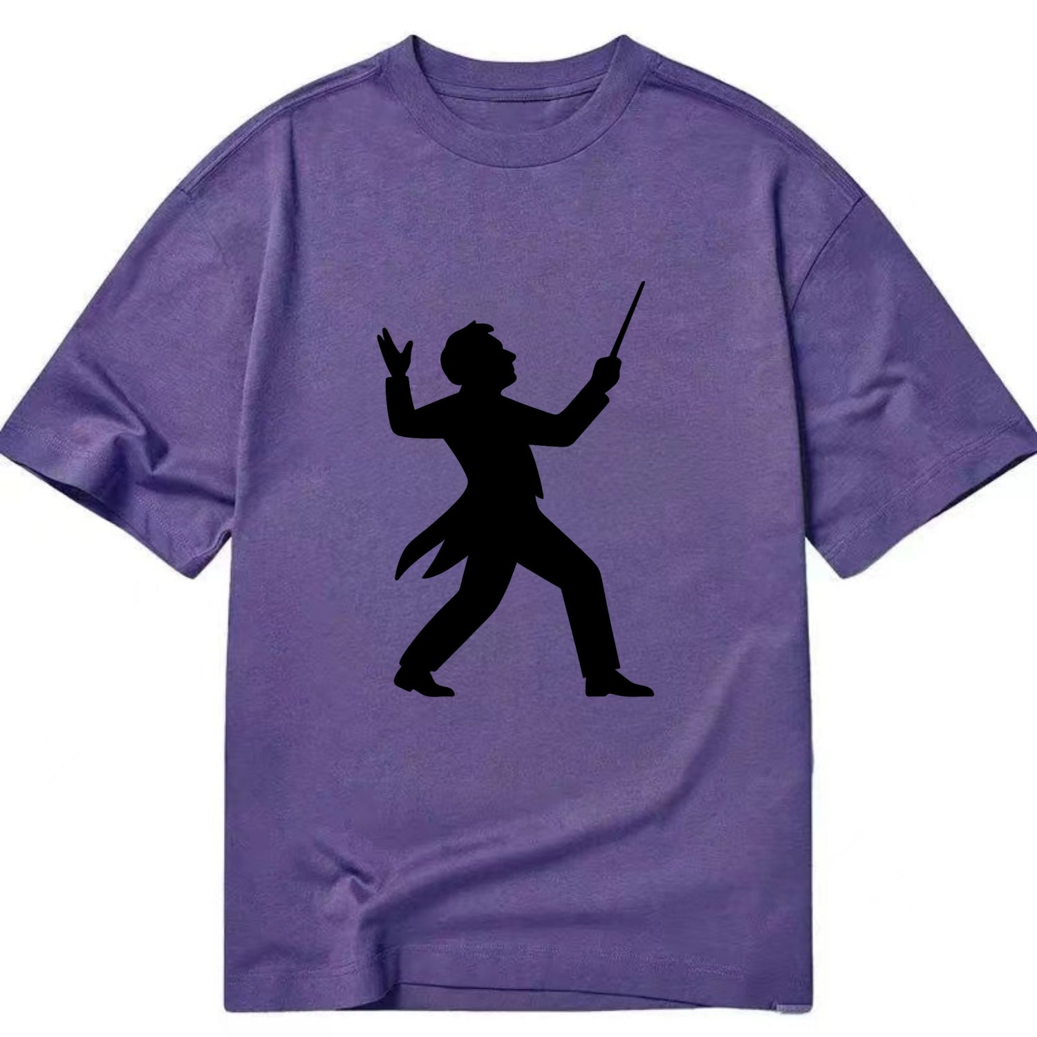 Conductor leading orchestra passionately - Classic T-shirt - Purple